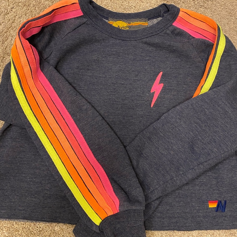 Aviator Nation Crop Sweatshirt